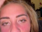 Very sloppy blowjob&comma; deep throat and Throatpie