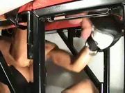 Boxing and kicking cock while cums (denial orgasm)