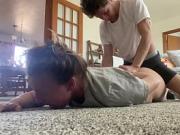 Fuck me from behind eating cum