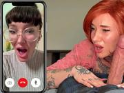 Step Mom Gets Caught Gawking At Step Son's Morning Wood while FaceTiming Step Aunt