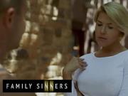 FAMILY SINNERS - Stepson Is Lucky To Have A Hot Blonde MILF Stepmom Who Always Wants To Satisfy His Cock
