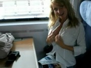 Oral sex in a train