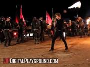 DIGITALPLAYGROUND - Veronica Rodriguez And Stevie Shae Share Intimate Pussy Licking Moments By The Fire