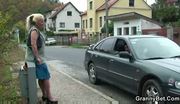 Granny slut is picked up and fucked