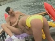 Sex on a boat with busty farrah