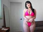 Rubbing lotion on my step sister's BFFs BIG NATURAL TITTES AND ASS - Aleksa Mink