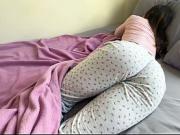 My stepsister and i share a bed again&comma; she makes me cum all over her big ass
