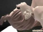 3D hentai with bigboobs strapon hard fucking and squirting cum