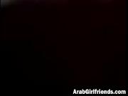 Fat guy gets dick sucked by his sexy Arab girlfriend