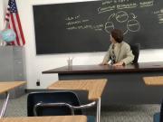 Schoolgirl needs to pass her class and seduces her teacher