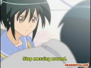 Japanese hentai coed sucking and fucking bigcock