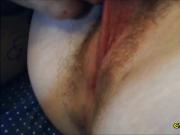 Nasty Amateur Lesbians Licking Hairy Pussy