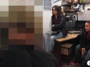 Naughty bitches banged by pawn keeper in the office