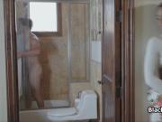 Bigtit black teen on fat white cock