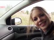 Beautiful teen babe Alessandra Jane gets nailed in the car