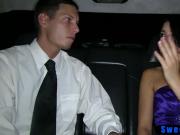 Inked teen schoolgirl loose virginity by her driver