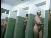 Ordinary females in public shower room