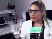 HITZEFREI Dr Mia Blow masturbates in the office