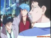 Busty hentai mom hard gangbang by bandits