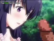 Busty hot teen gets fucked by her friend at Topheyhentai.com