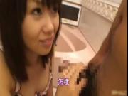 Shy Japanese Babe Gives BJ To These Stiff Poles