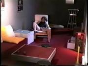 Forgotten Cam Captures Sex-Crazed Suburbanite Working Clit In Living Room