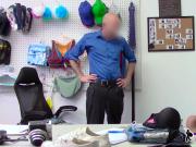 Kinky shoplifter teen is ready to be fucked by a hot security officer.