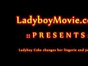 Ladyboy Cake Jerking Off