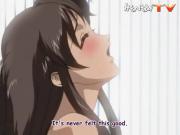 Hentai babe masturbates in front of her boss