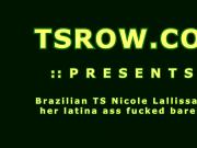 Brazilian TS Nicole Lallissa Bareback