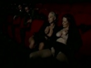 Group orgy in the movie theater