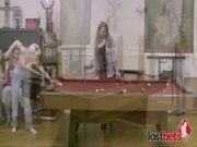 Amateur sluts playing strip pool