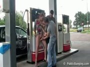 Extreme Public Sex At GasStation