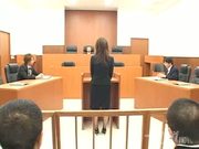 Perfect Japanese babe pumped in court