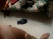 Wife gives a foot rub