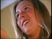 Blondie eating dark meat