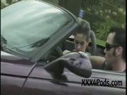 Dalia Goes Down While Cruisin' in LA