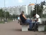 Skinny Slut Shows Her Nice Body In Public