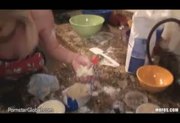 Blonde Girlfriend Desray Slammed While Baking Cookies