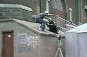 Skater Crashes Through Shed Roof