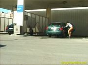 Peeing before washing car