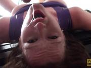 Dominatrix whipped, throated, & fucked doggy
