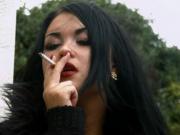 Asha M smoking strong Marlboro reds corks 100s cigarettes