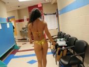 'Real Fitness Model Competitor Nude Drying Herself in Locker Room'