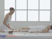'Massage Rooms Czech Sereyna Gomez and hot Ukrainian share romantic orgasm'