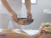 'Massage Rooms Belarusian blonde Venera Maxima fingering girl till she cums'