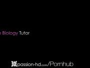 'PASSION-HD Horny Girl Fucks Big Dick Guy Helping Her Study'