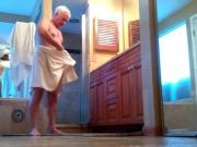 Friends husband in shower