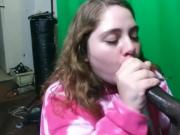 'TEEN BBW Sucks Dick - Sloppy Head HighSchool Girl POV BBC Worhsip'