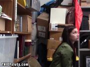 Petite brunette teen thief Jennifer Jacobs fucked by a cop